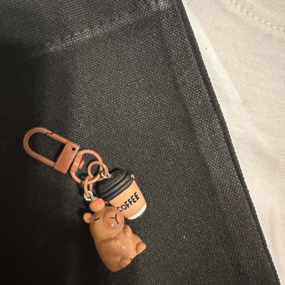 ⚡️NWT Cute Capybara Tote ,T-Shirt Set and capybara keychain